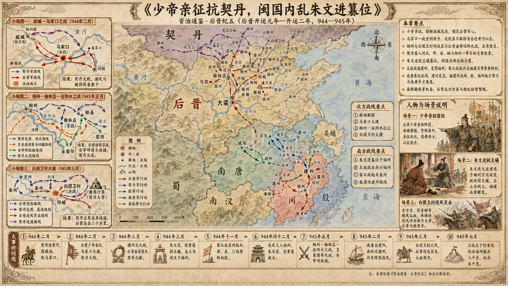 《资治通鉴》后晋纪 后晋纪五章节配图