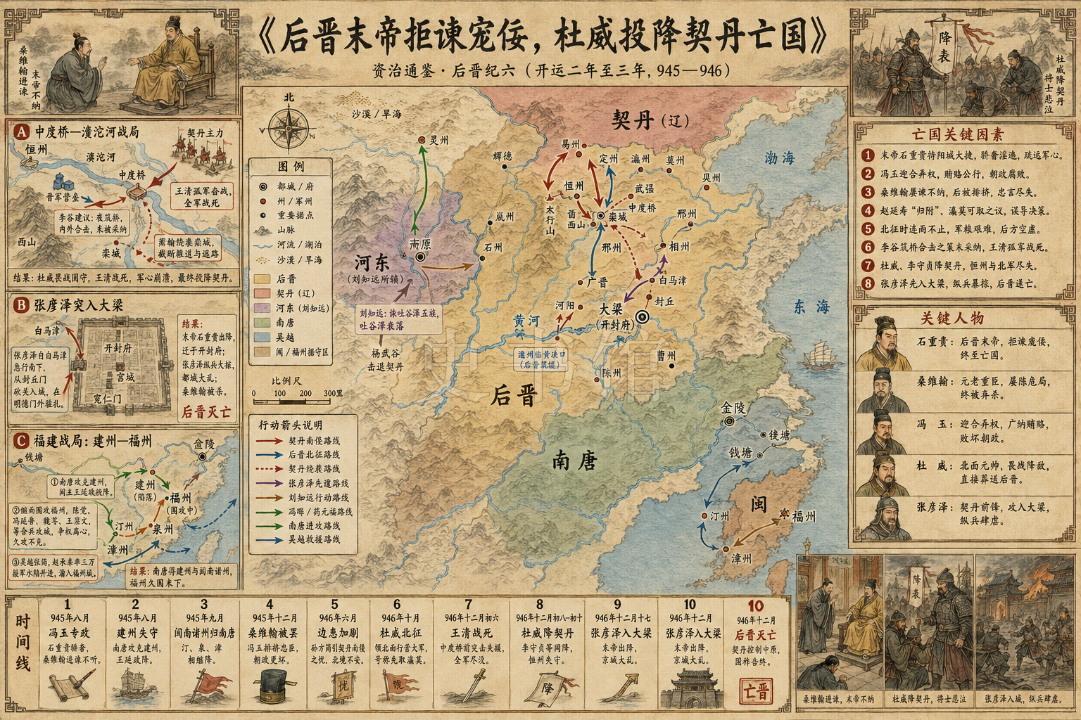 《资治通鉴》后晋纪 后晋纪六章节配图
