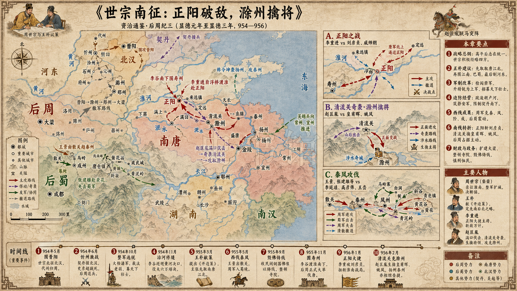 《资治通鉴》后周纪 后周纪三章节配图