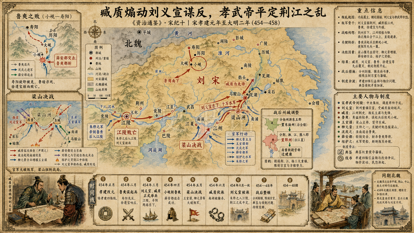 《资治通鉴》宋纪 宋纪十章节配图
