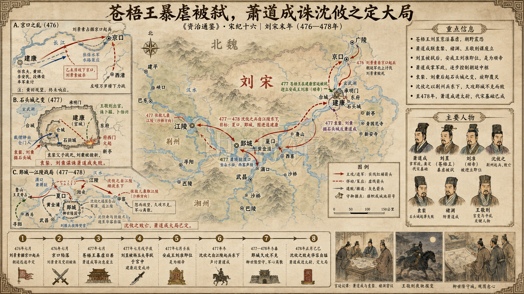 《资治通鉴》宋纪 宋纪十六章节配图
