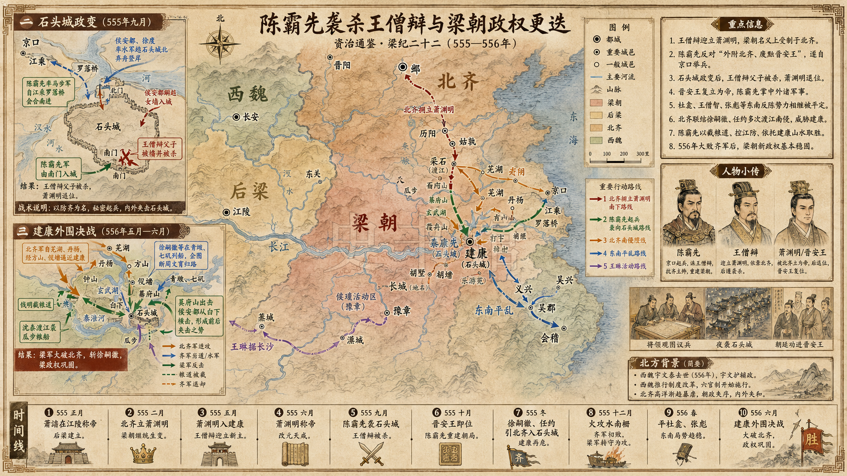 《资治通鉴》梁纪 梁纪二十二章节配图